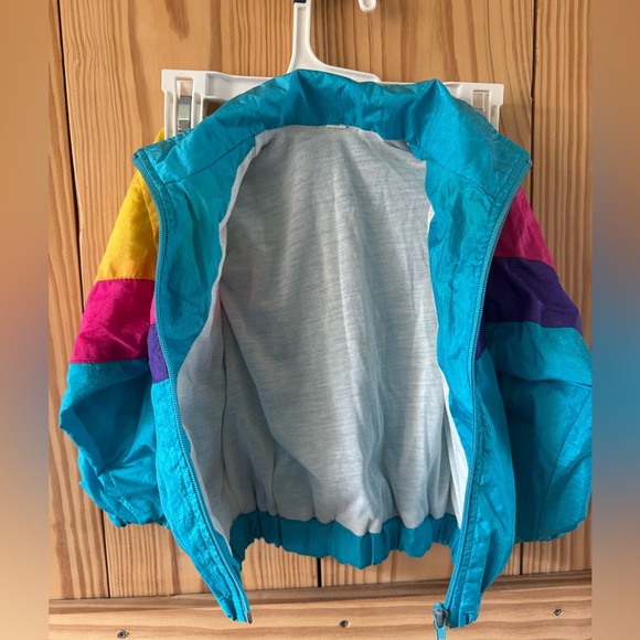 80/90s Toddler Colorful Windbreaker Jacket - Picture 2 of 3